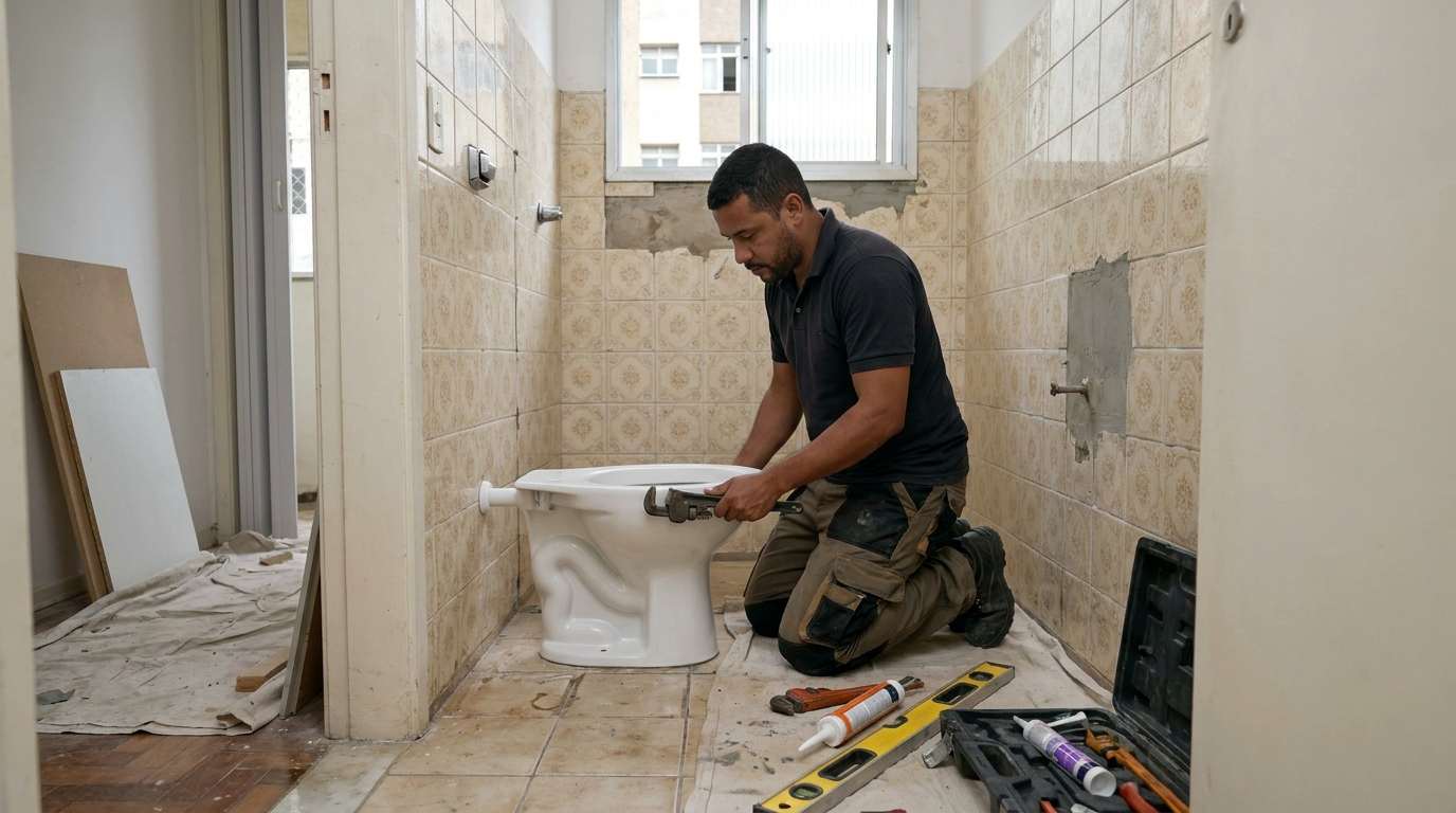 Reforço de vedação sanitária em Betim-MG